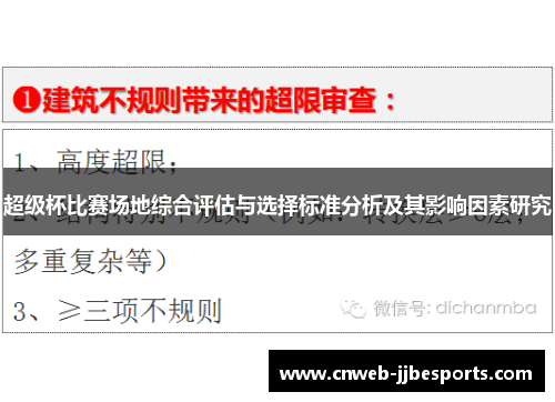 超级杯比赛场地综合评估与选择标准分析及其影响因素研究