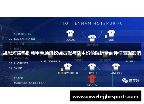 凯恩对阵热刺意甲赛场进攻端贡献与战术价值解析全面评估表现影响